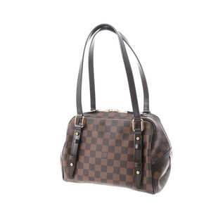 Louis Vuitton Brown Handbag Canvas Rivington Damier